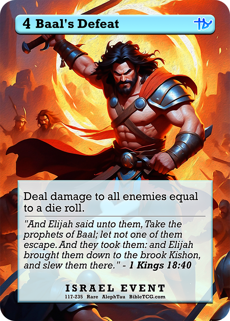 Card Back Christian Bible Trading Card Game Bible TCG