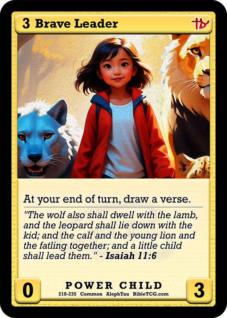 Card Back Christian Bible Trading Card Game Bible TCG
