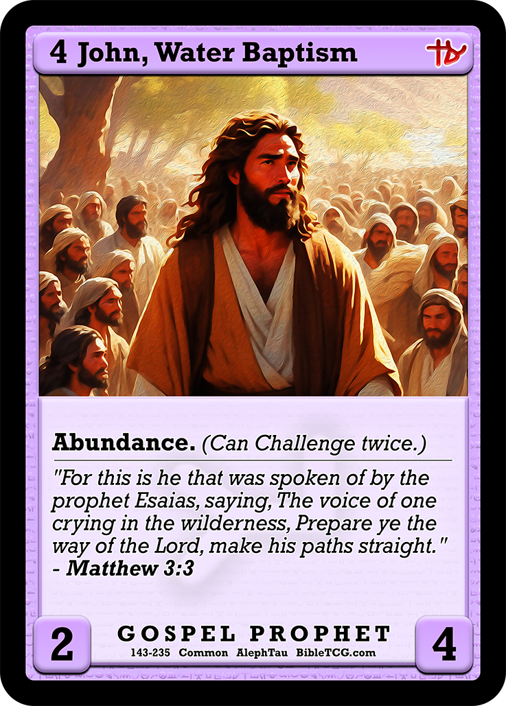 Card Back Christian Bible Trading Card Game Bible TCG