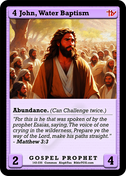 John, Water Baptism – Base Art – Common Gospel Prophet – AlephTau Set – Bible TCG