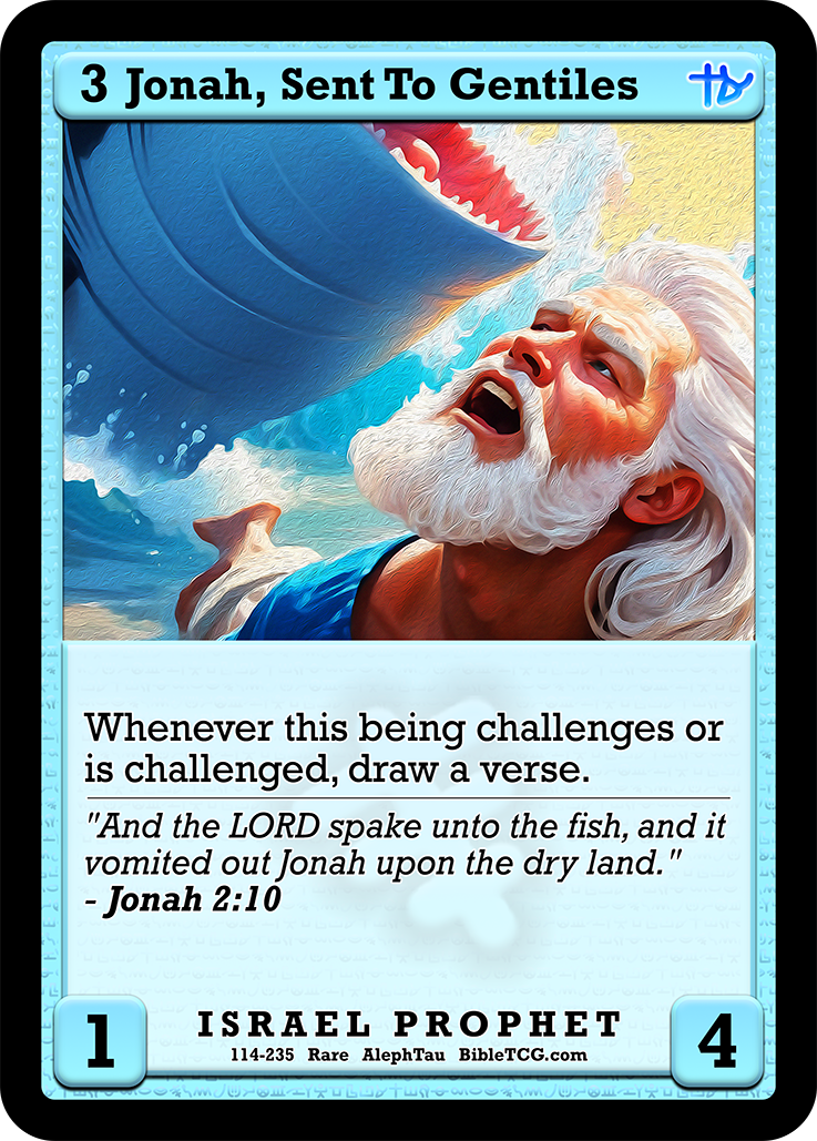 Card Back Christian Bible Trading Card Game Bible TCG