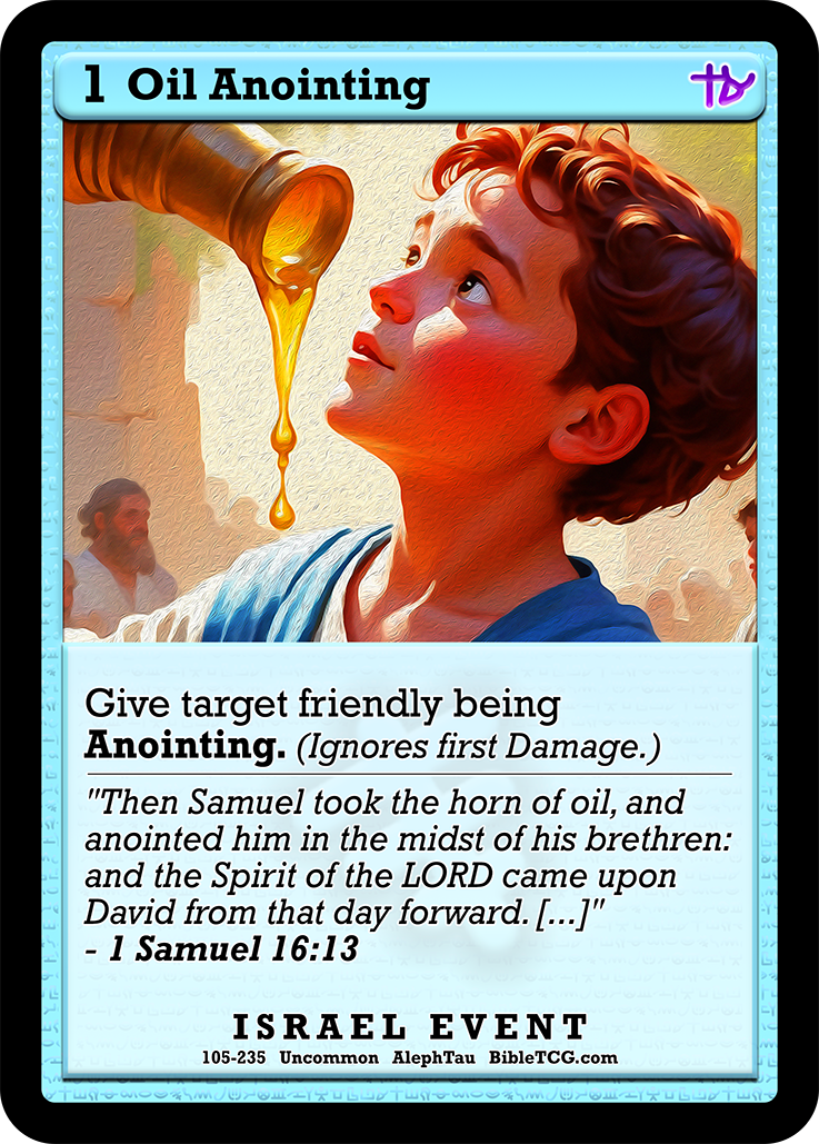 Card Back Christian Bible Trading Card Game Bible TCG