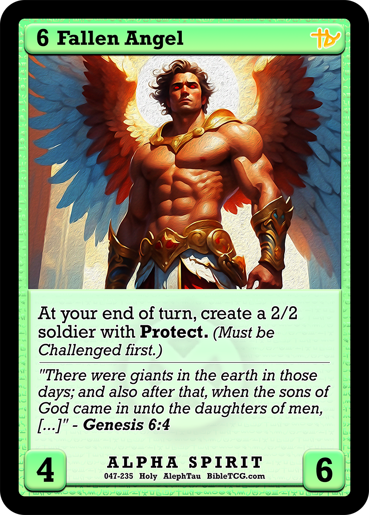 Card Back Christian Bible Trading Card Game Bible TCG