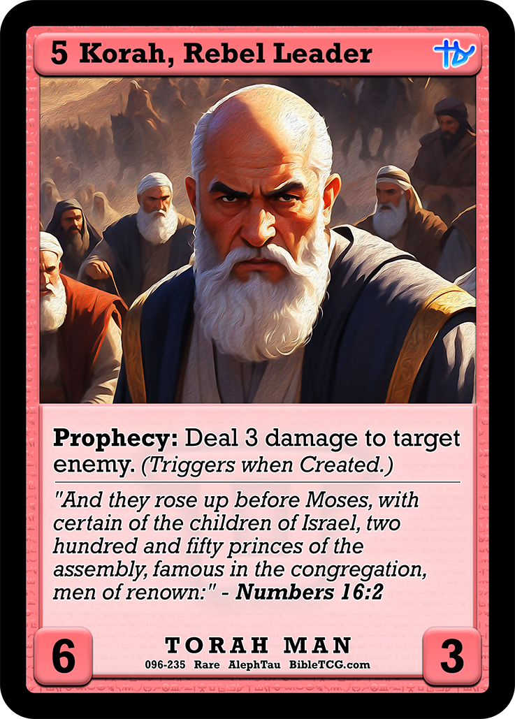 Card Back Christian Bible Trading Card Game Bible TCG