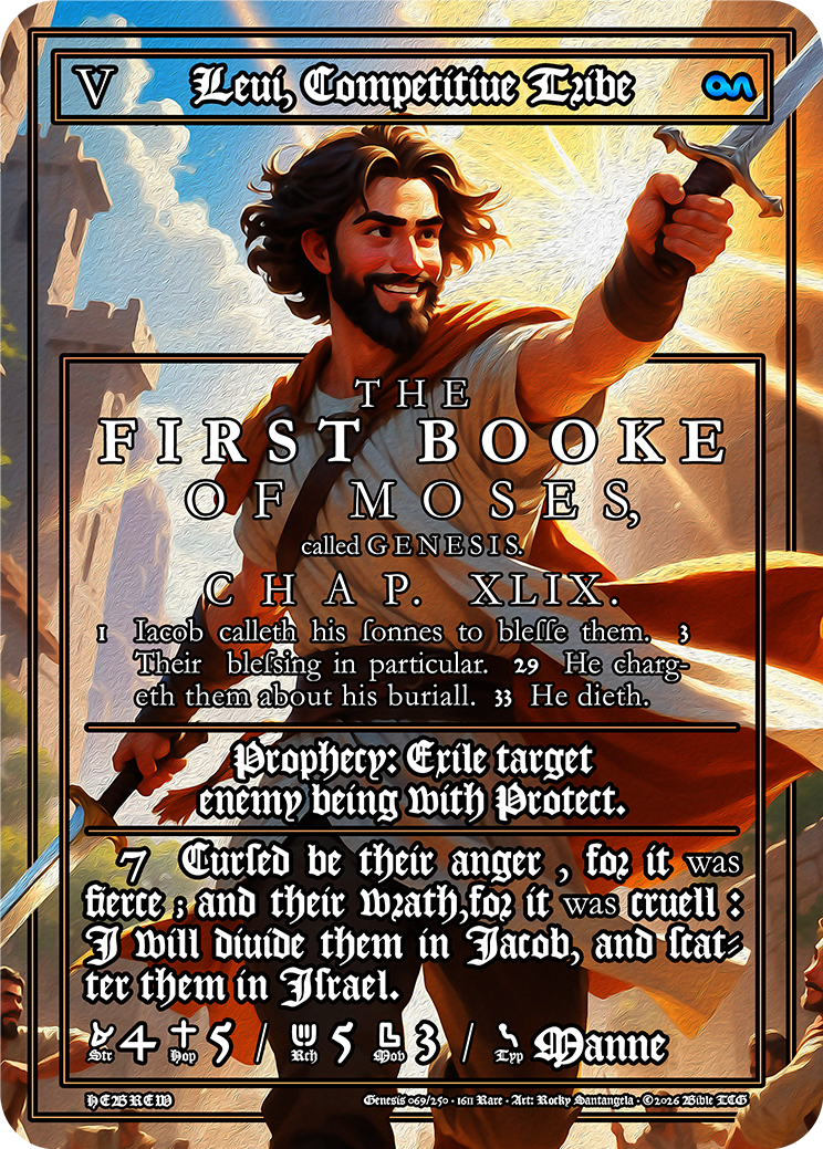 Levi, Competitive Tribe 1611 Art — Bible TCG Genesis Set card 69/250