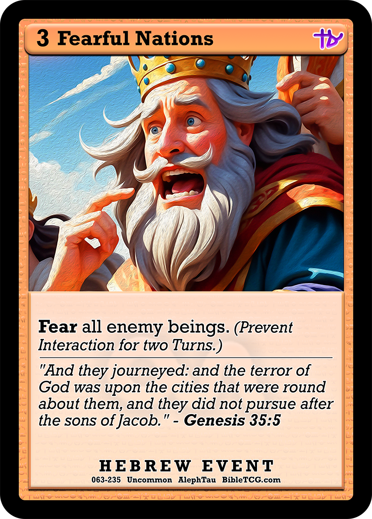 Card Back Christian Bible Trading Card Game Bible TCG