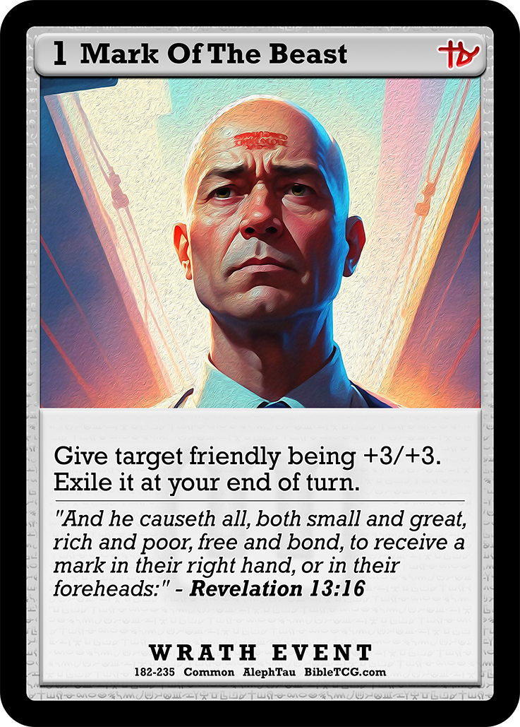 Card Back Christian Bible Trading Card Game Bible TCG