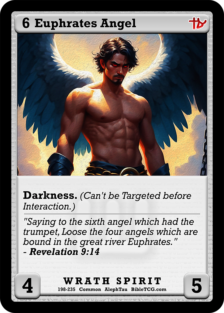 Card Back Christian Bible Trading Card Game Bible TCG