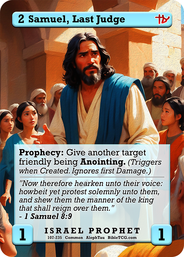 Card Back Christian Bible Trading Card Game Bible TCG