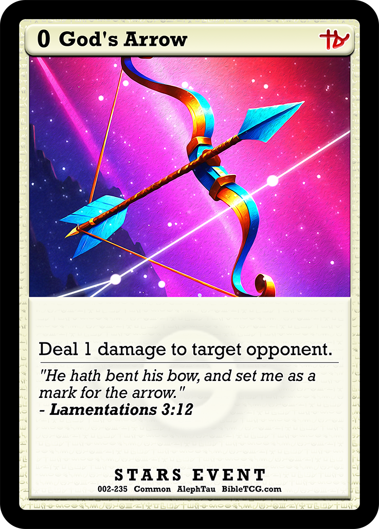 Card Back Christian Bible Trading Card Game Bible TCG