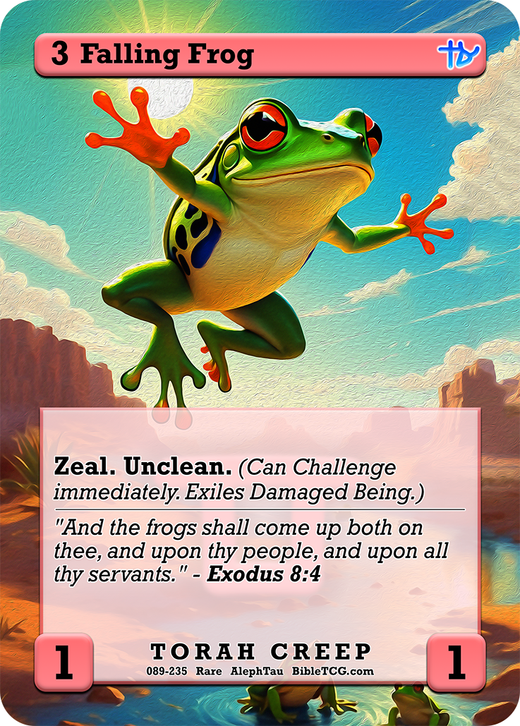 Card Back Christian Bible Trading Card Game Bible TCG