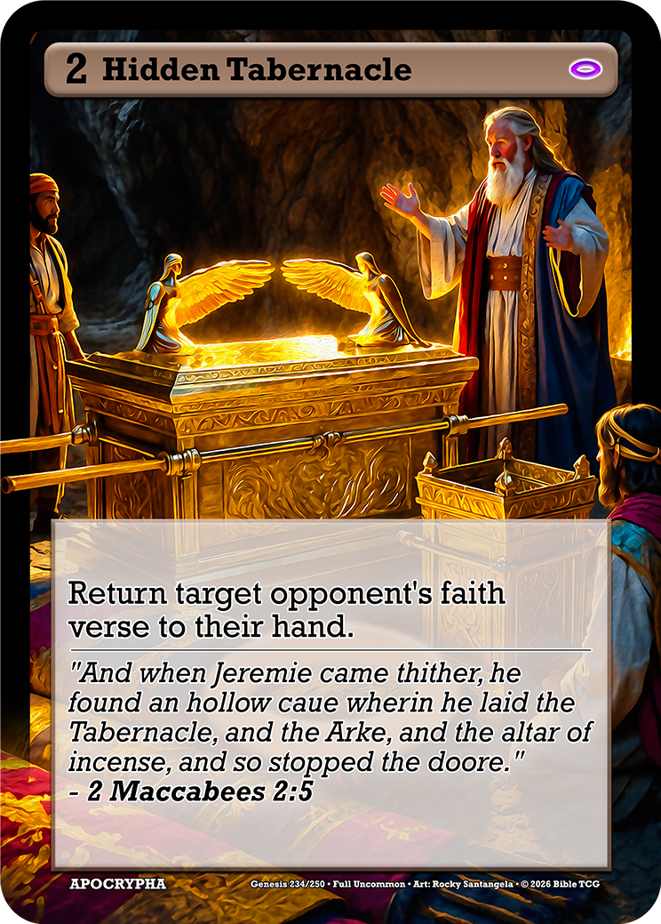 Hidden Tabernacle Full Art — Bible TCG Genesis Set card 234/250