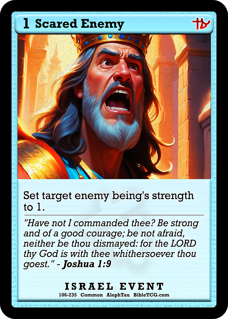 Card Back Christian Bible Trading Card Game Bible TCG