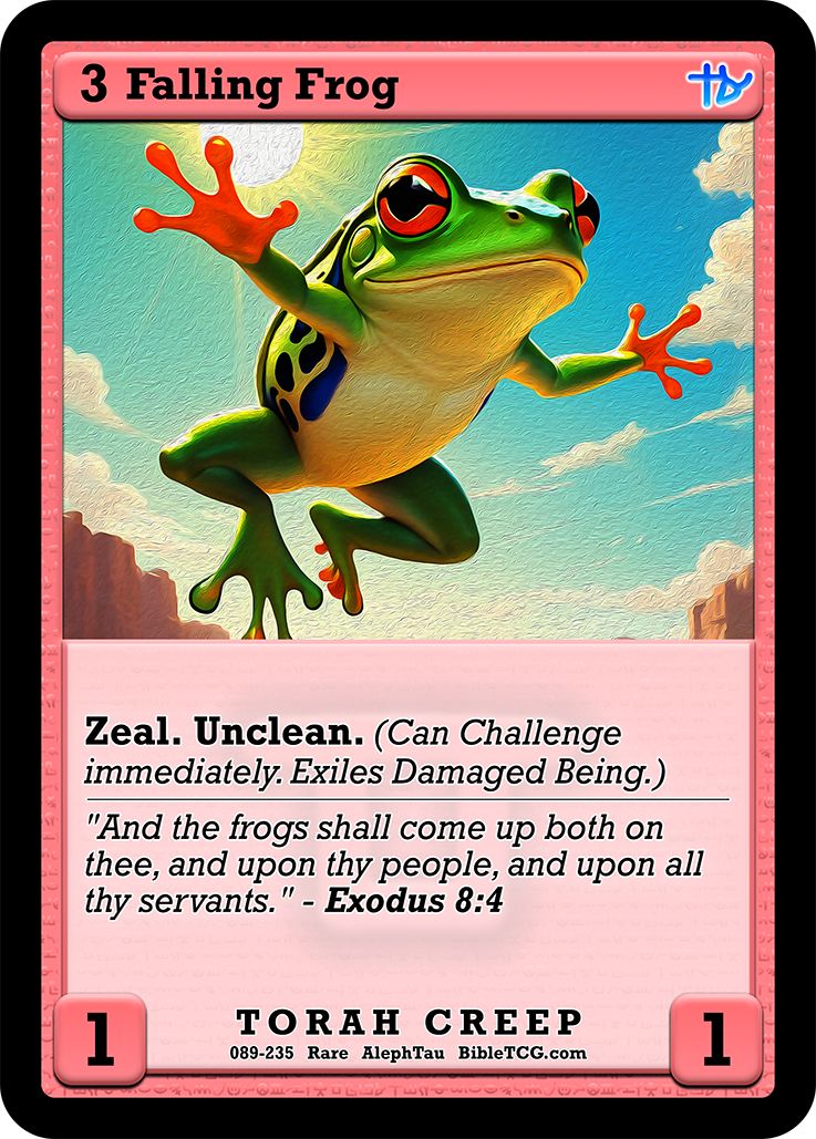 Card Back Christian Bible Trading Card Game Bible TCG