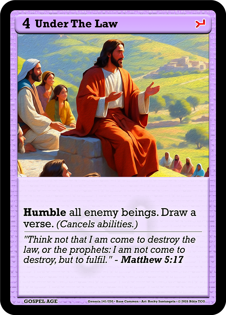 Under The Law Base Art — Bible TCG Genesis Set card 141/250