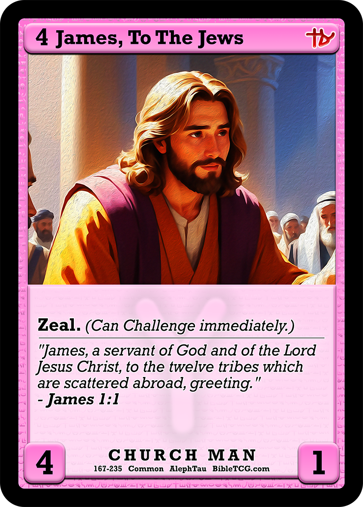 James To The Jews Church Age Christian Trading Card Game Bible TCG AT167 Base Art