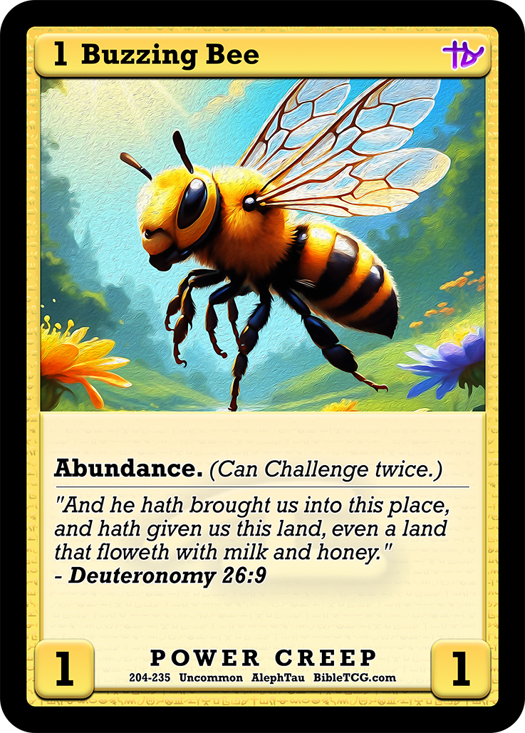 Card Back Christian Bible Trading Card Game Bible TCG