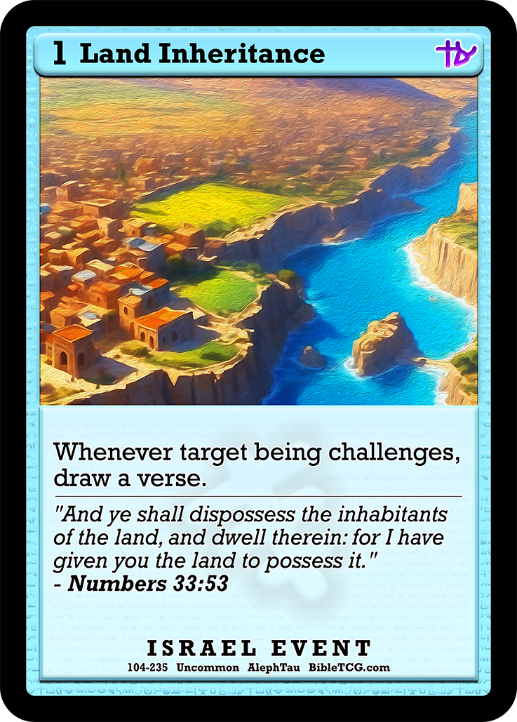 Card Back Christian Bible Trading Card Game Bible TCG