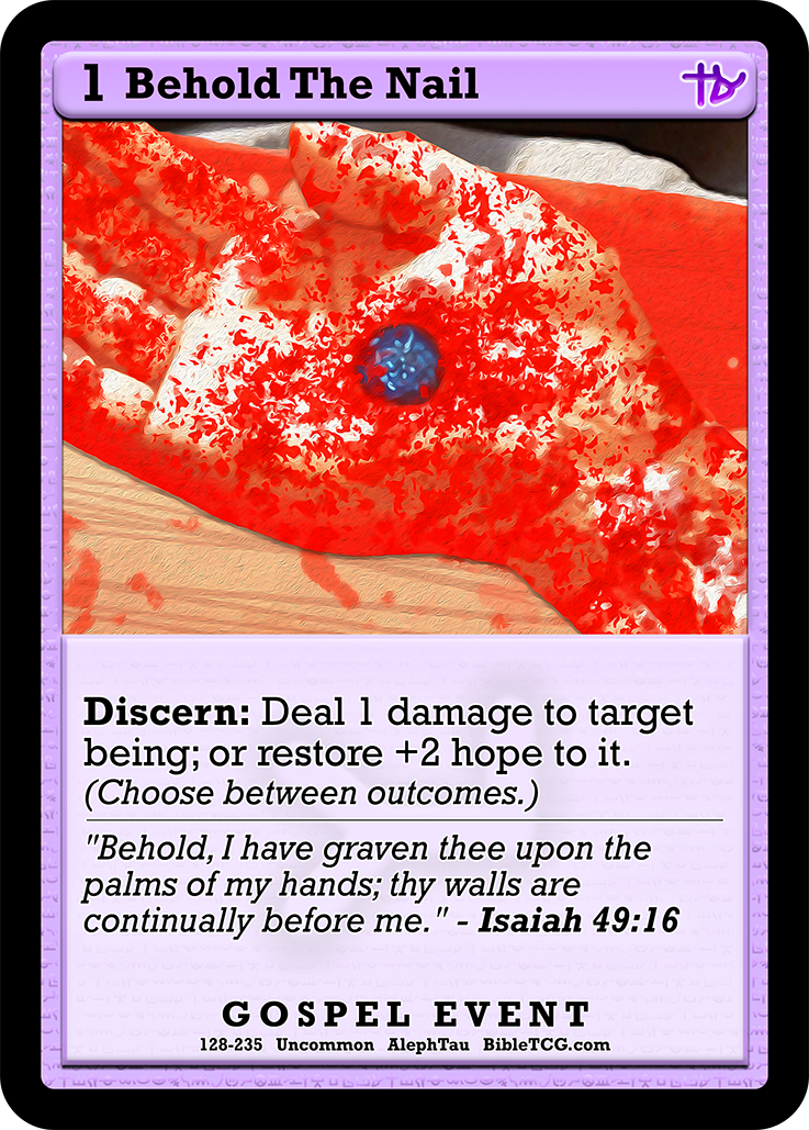 Card Back Christian Bible Trading Card Game Bible TCG