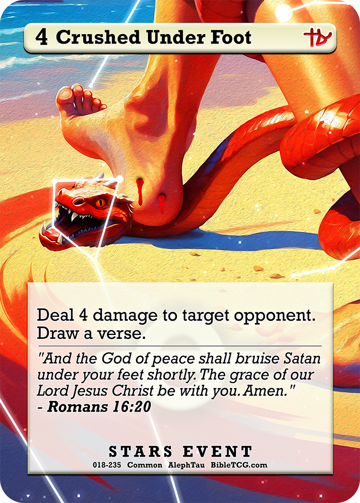 Card Back Christian Bible Trading Card Game Bible TCG