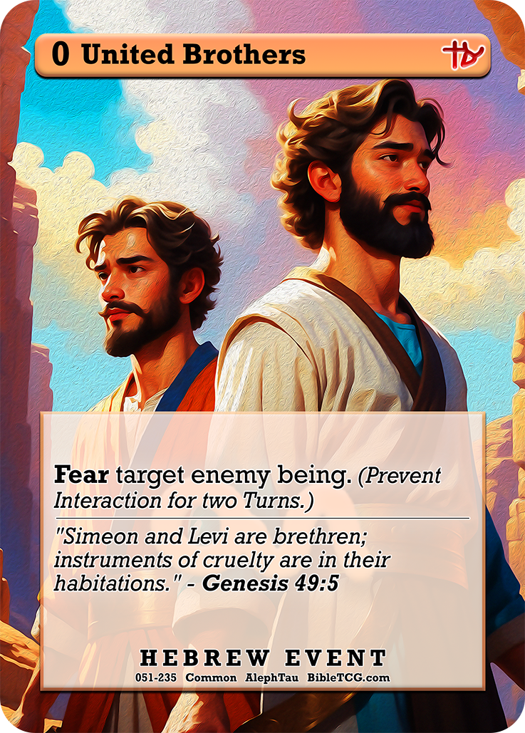 Card Back Christian Bible Trading Card Game Bible TCG
