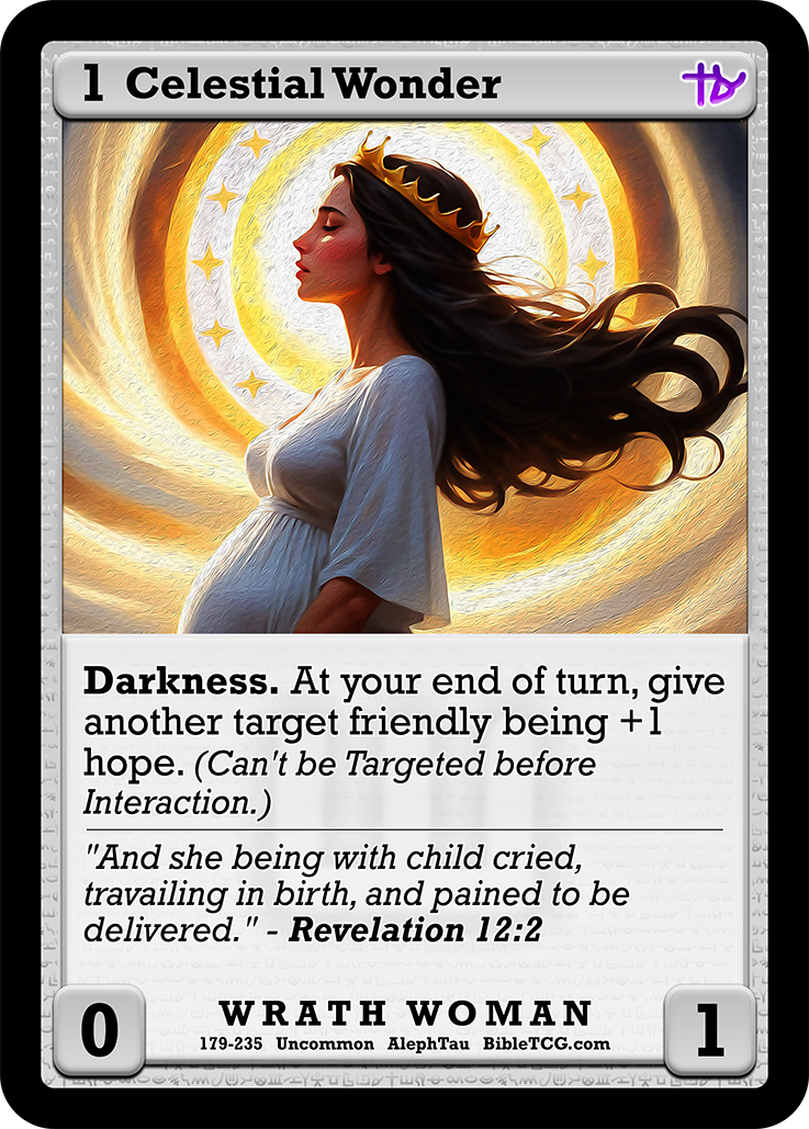 Card Back Christian Bible Trading Card Game Bible TCG