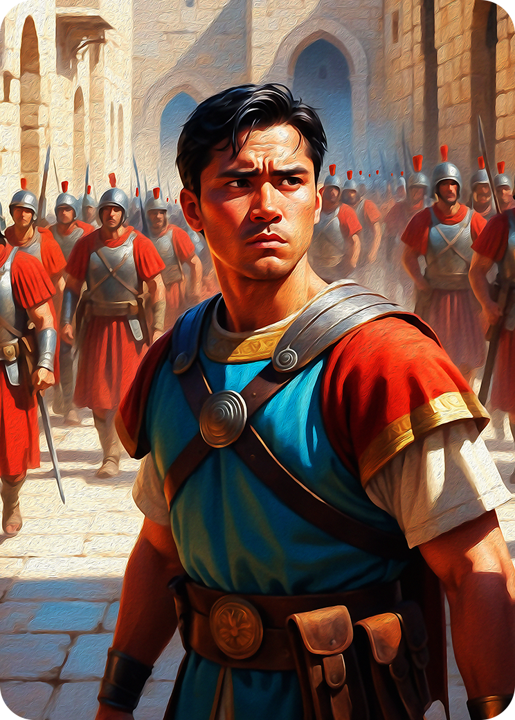 Roman Soldier Artwork — Bible TCG Genesis Set card 133/250