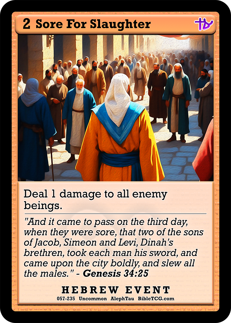 Card Back Christian Bible Trading Card Game Bible TCG