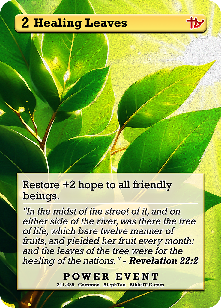 Card Back Christian Bible Trading Card Game Bible TCG