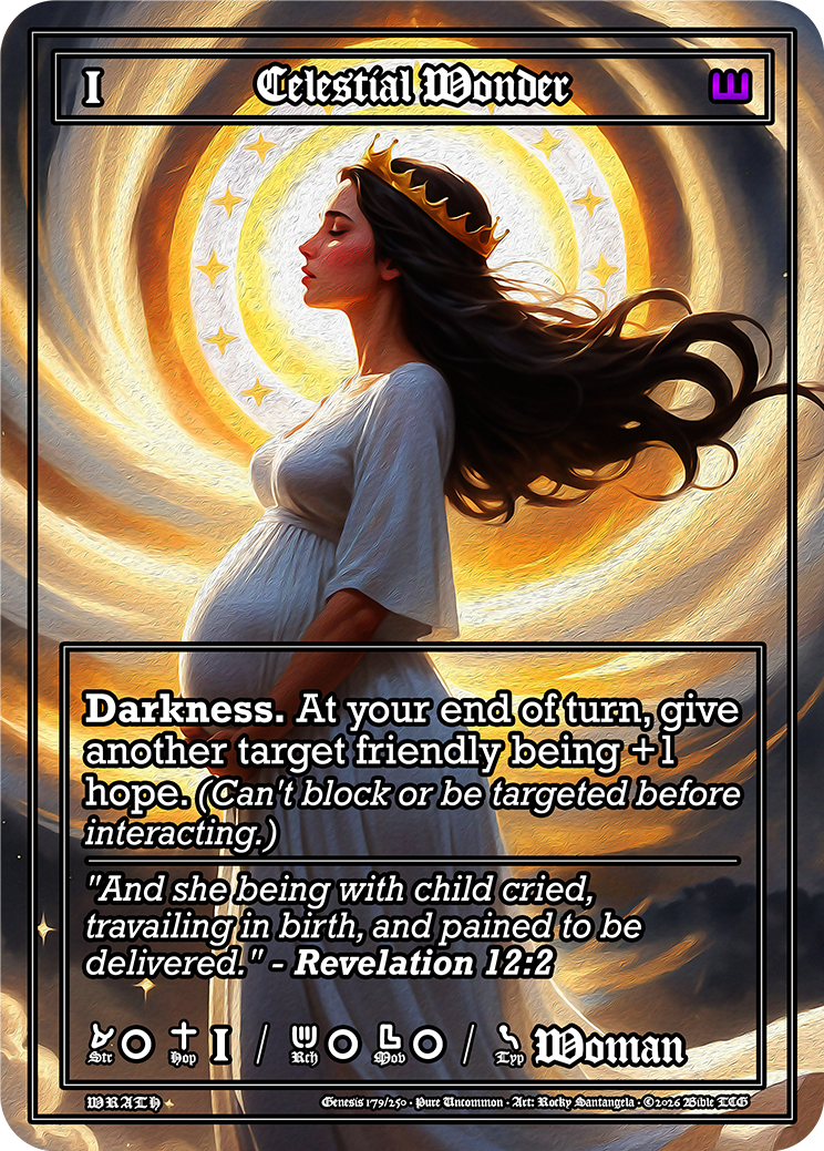 Celestial Wonder Pure Art — Bible TCG Genesis Set card 179/250