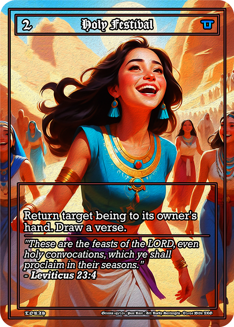 Holy Festival Pure Art — Bible TCG Genesis Set card 83/250
