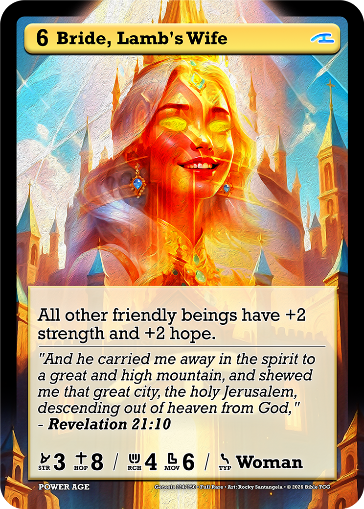 Bride, Lamb's Wife Full Art — Bible TCG Genesis Set card 224/250