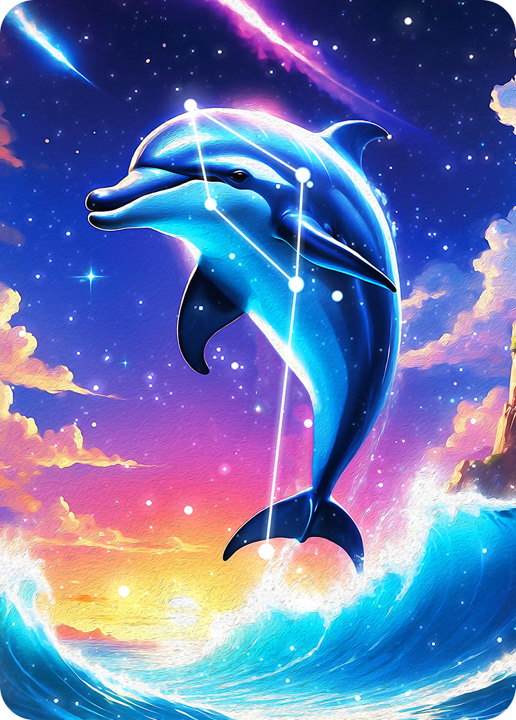 Rising Dolphin Artwork — Bible TCG Genesis Set card 15/250