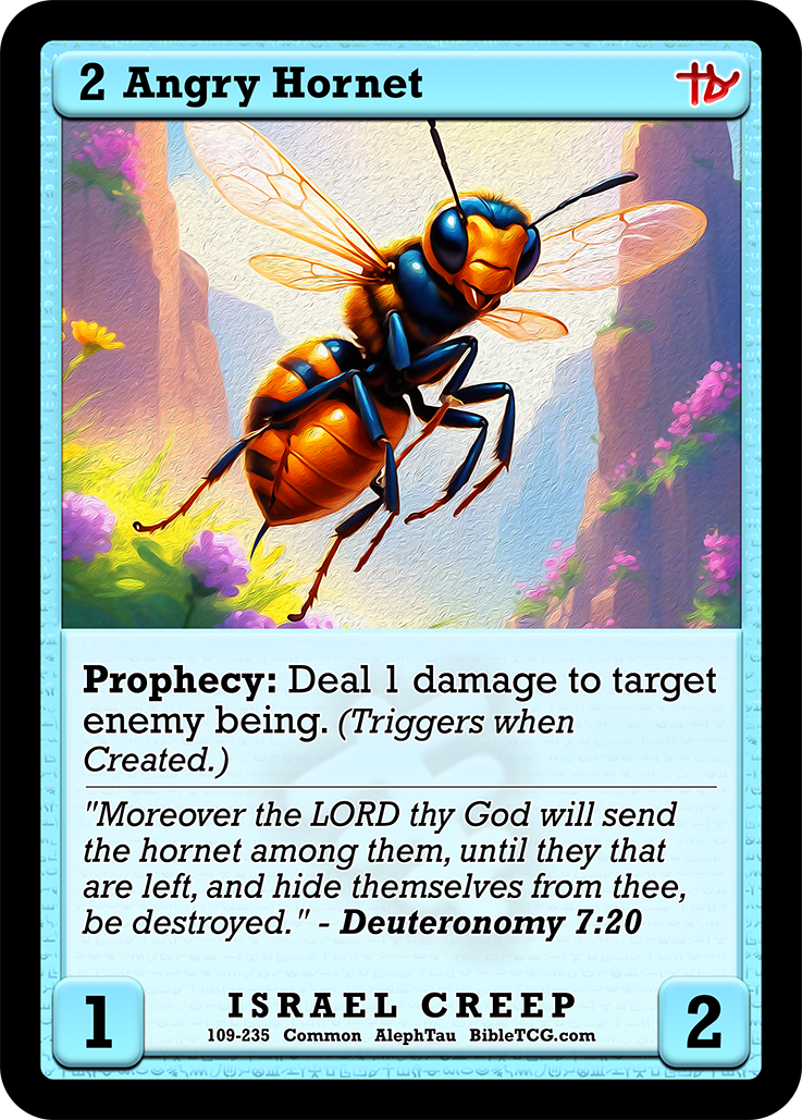 Card Back Christian Bible Trading Card Game Bible TCG