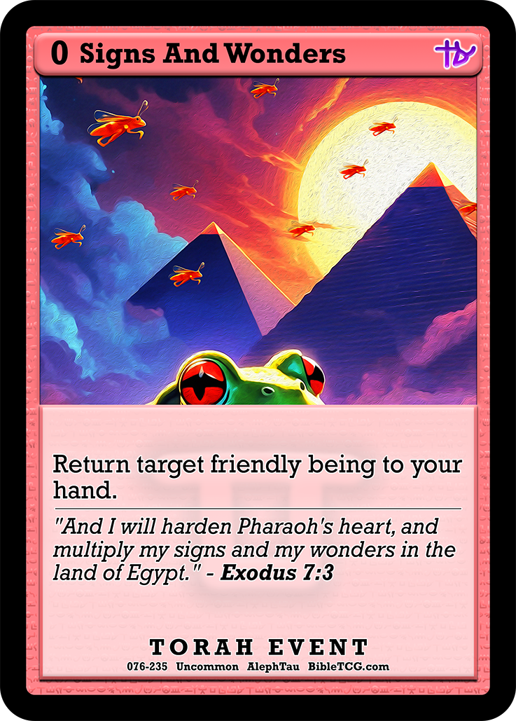 Card Back Christian Bible Trading Card Game Bible TCG