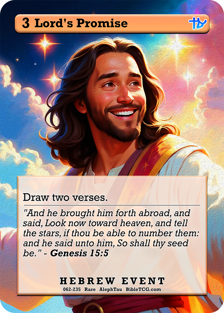 Card Back Christian Bible Trading Card Game Bible TCG
