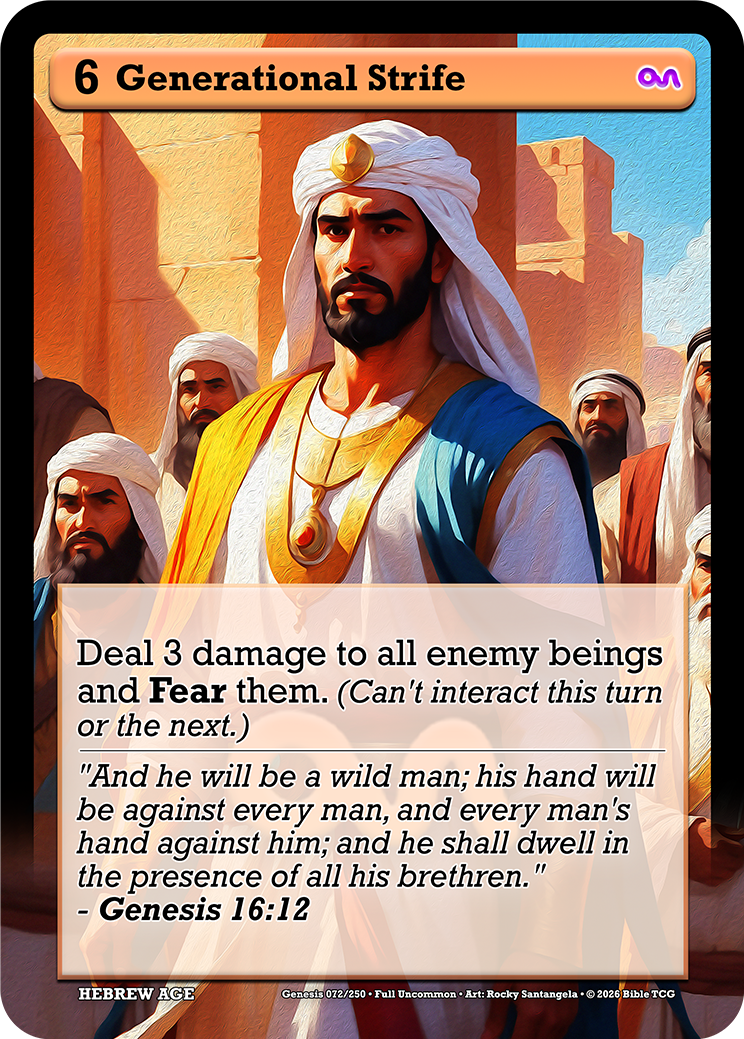 Generational Strife Full Art — Bible TCG Genesis Set card 72/250