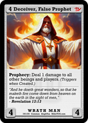 Deceiver, False Prophet – Base Art – Common Wrath Man – AlephTau Set – Bible TCG