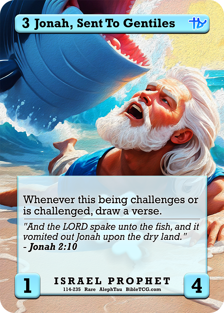 Card Back Christian Bible Trading Card Game Bible TCG