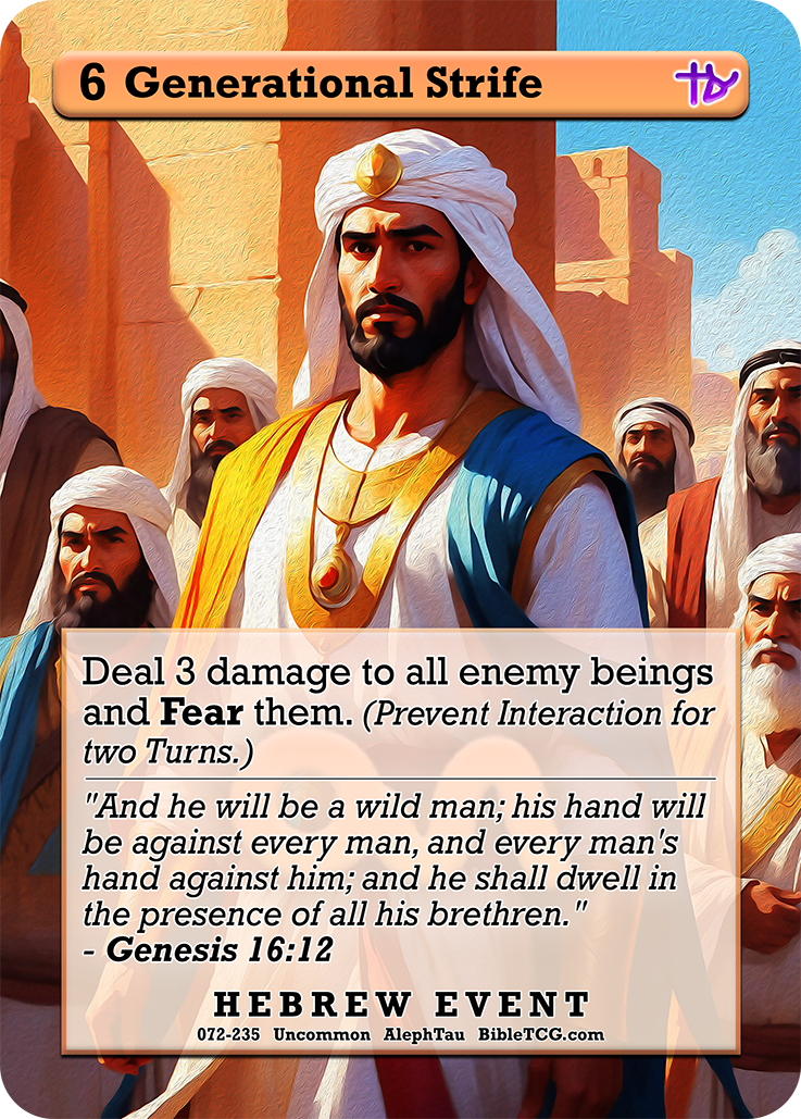 Card Back Christian Bible Trading Card Game Bible TCG