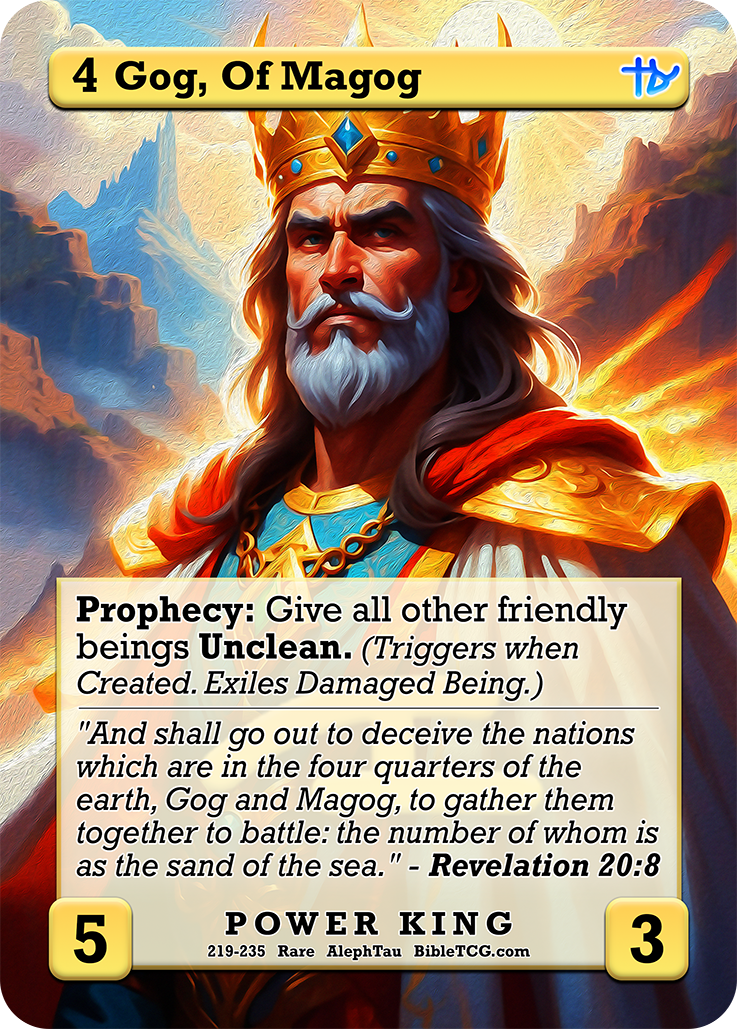 Card Back Christian Bible Trading Card Game Bible TCG