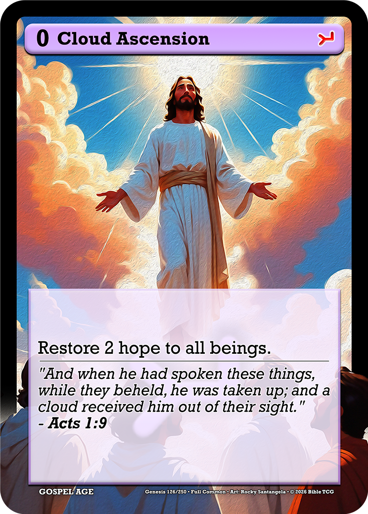 Cloud Ascension Full Art — Bible TCG Genesis Set card 126/250