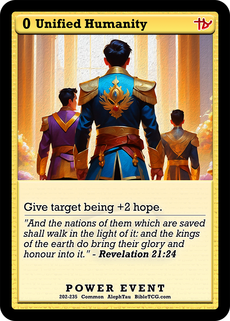 Card Back Christian Bible Trading Card Game Bible TCG