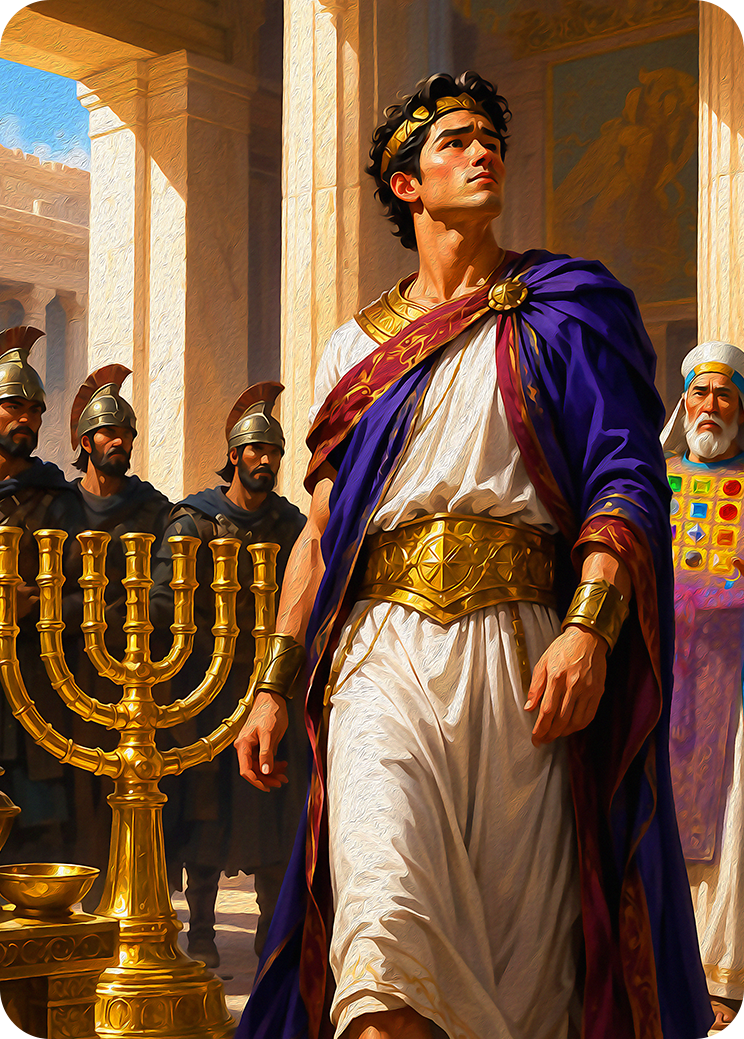 Antiochus, Proud Spoiler Artwork — Bible TCG Genesis Set card 233/250