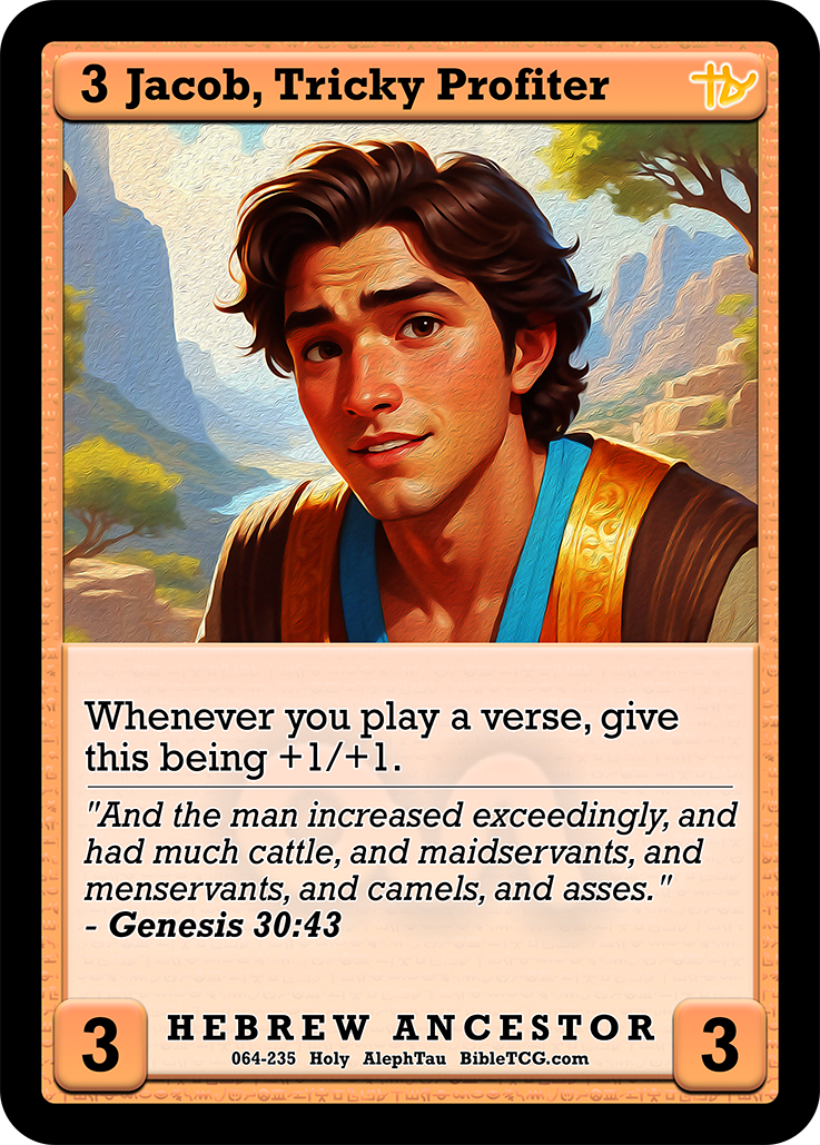 Card Back Christian Bible Trading Card Game Bible TCG