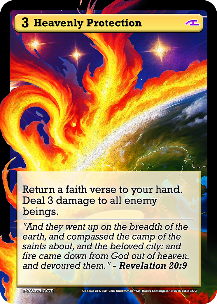 Heavenly Protection Full Art — Bible TCG Genesis Set card 217/250