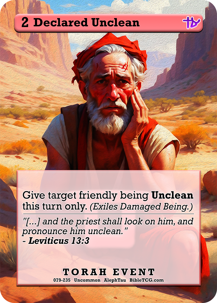 Card Back Christian Bible Trading Card Game Bible TCG