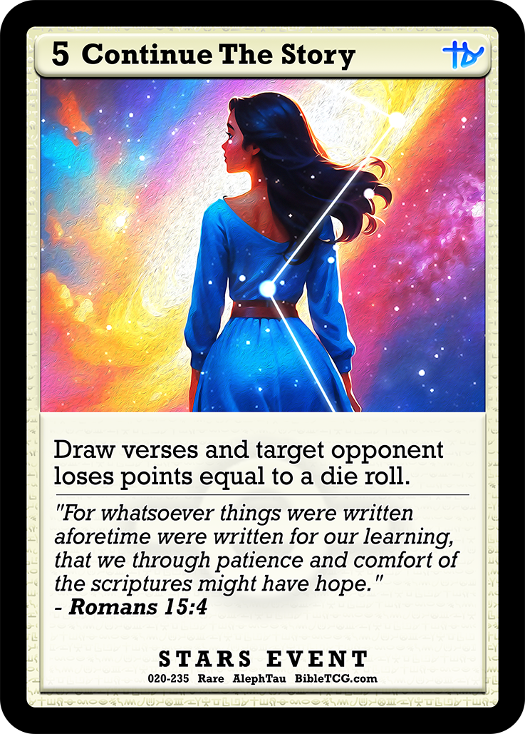 Card Back Christian Bible Trading Card Game Bible TCG