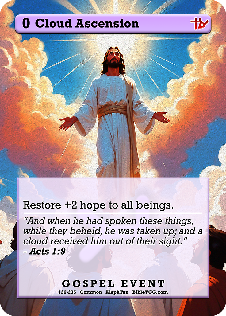 Card Back Christian Bible Trading Card Game Bible TCG