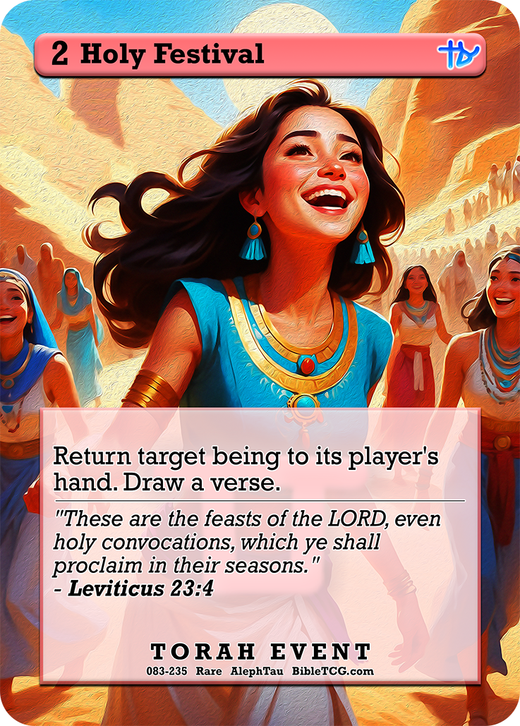 Card Back Christian Bible Trading Card Game Bible TCG